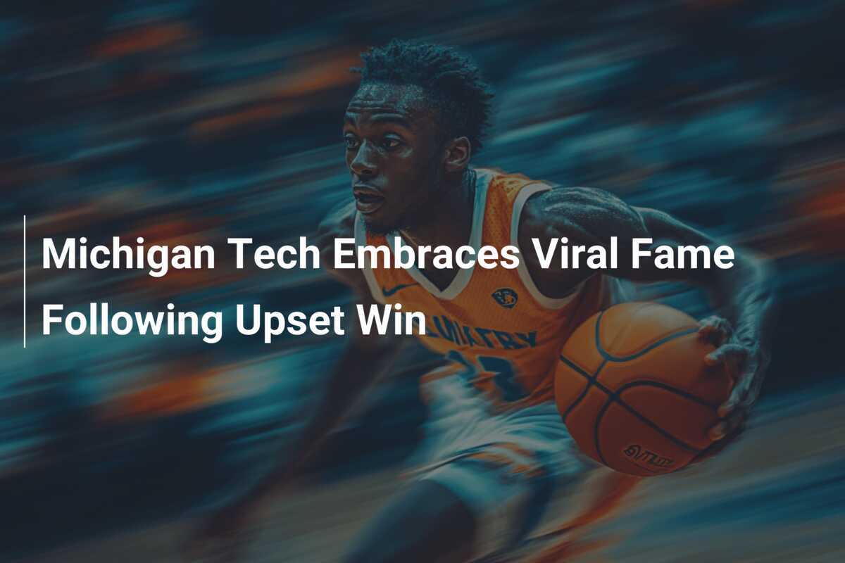 Michigan Tech Ganha Fama Viral Após Vitória Surpreendente footboom1