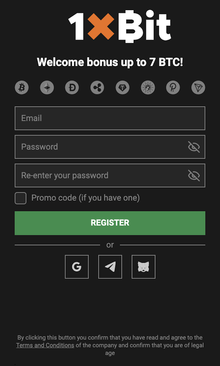 1xBit login account ▷ 1x Bit registration online ▷ 777score.com