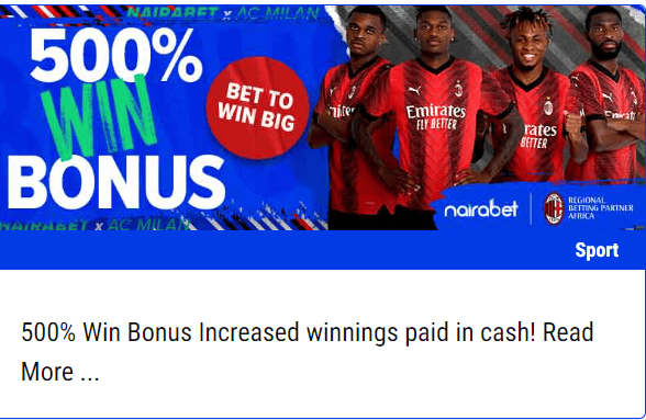 500% Win Bonus