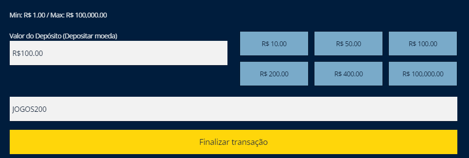 Como depositar na EstrelaBet?