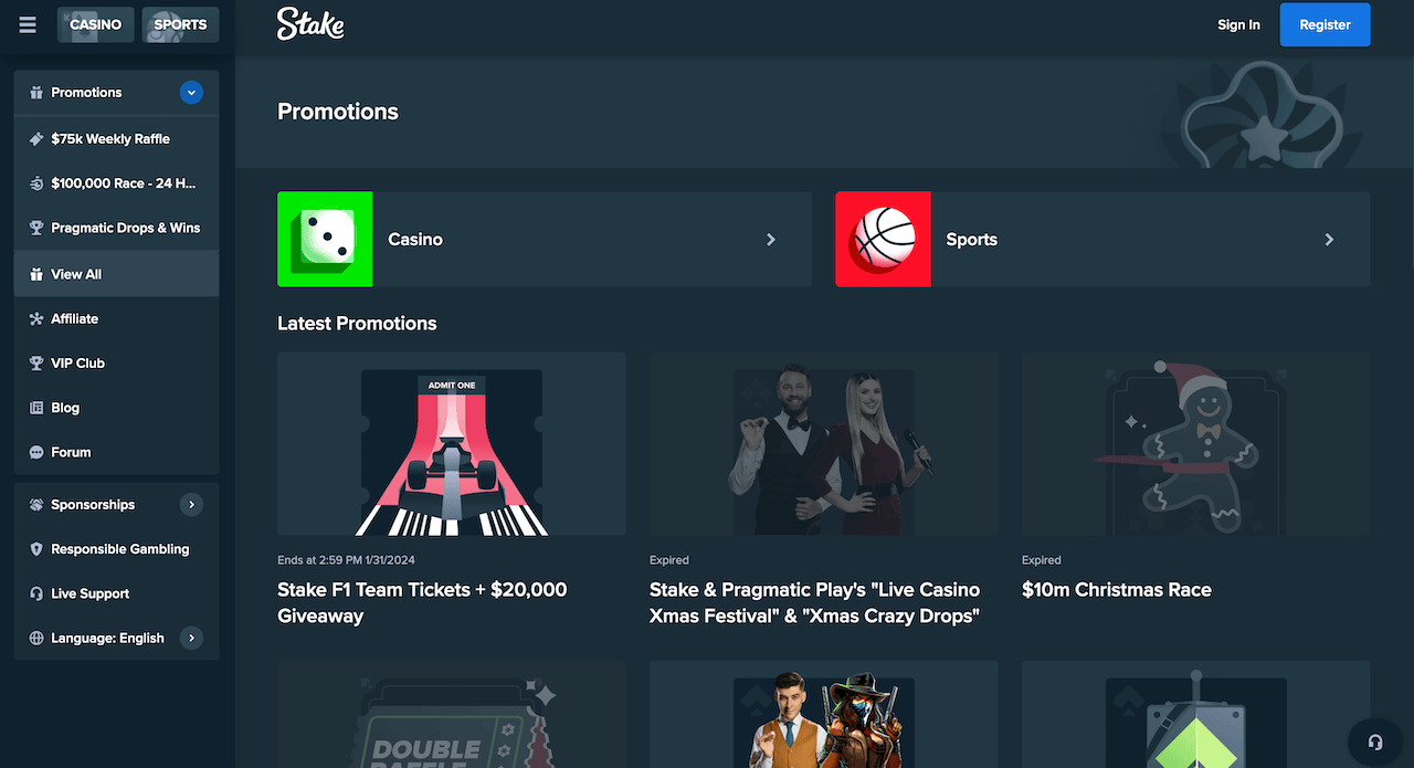 bonus code at the Stake