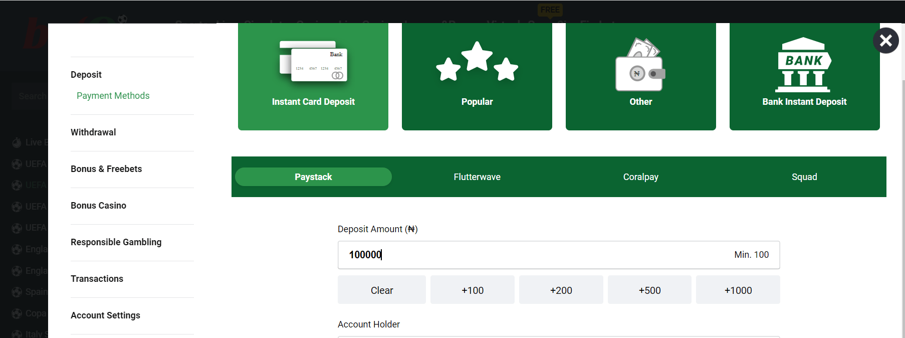 How to Deposit Funds in Bet9ja Nigeria 2