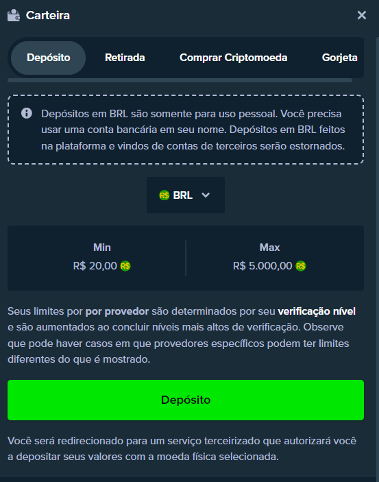 Depósito stake