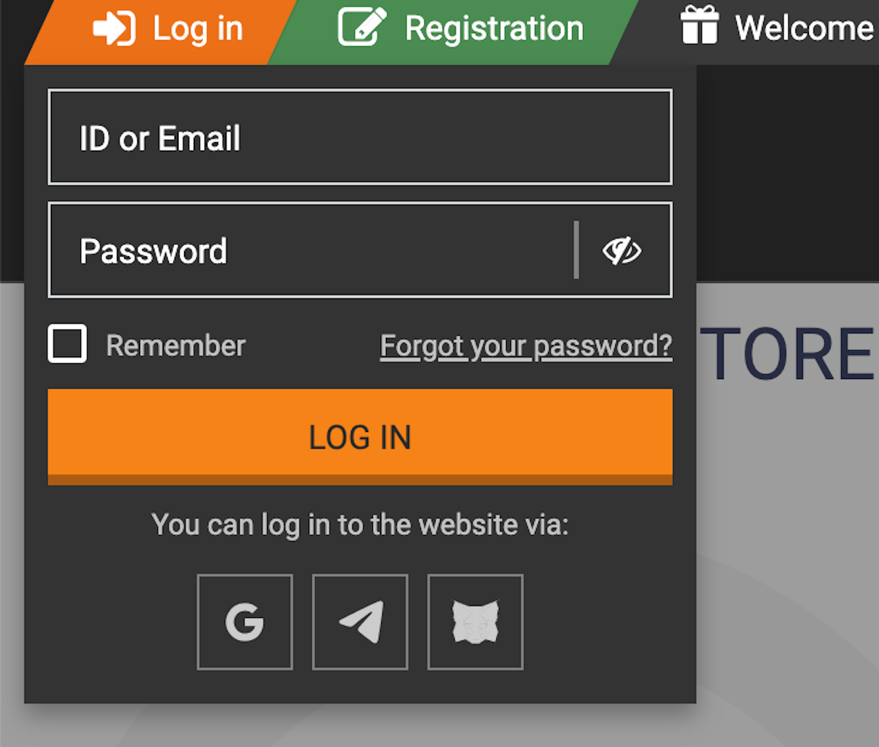 1xBit account replenishment after login