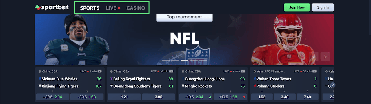 Sportbet.one Crypto Sportsbook and Casino Offerings