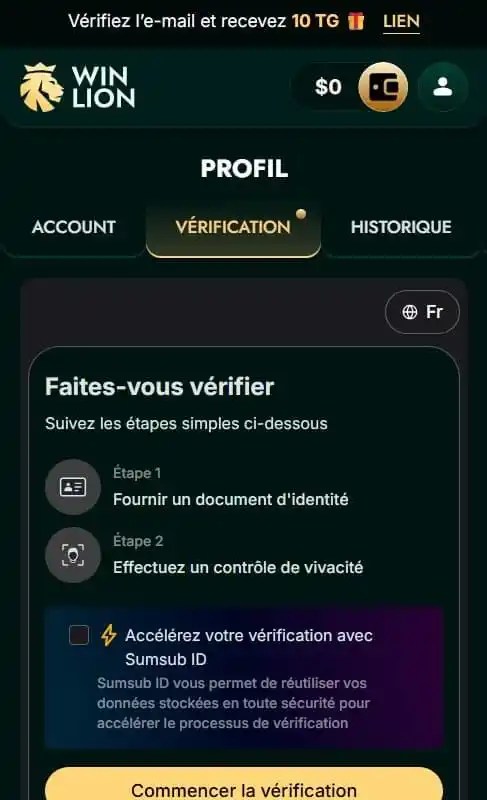 winlion verifications