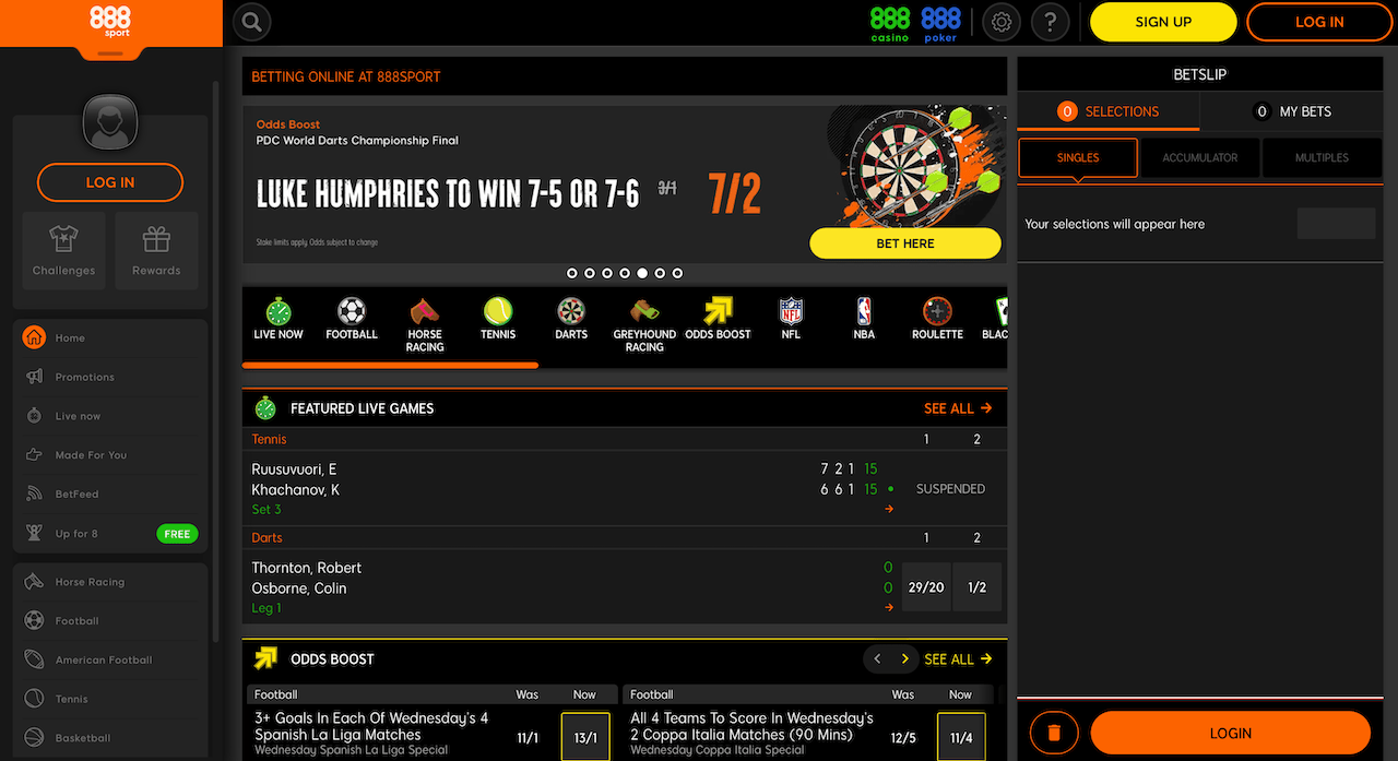 Online bookmaker 888sport