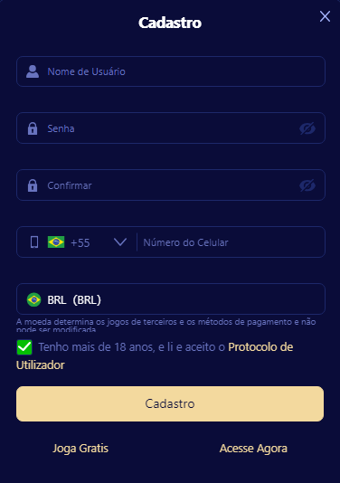 cadastrar na Galera Bet 3