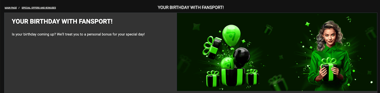 Birthday with FanSport