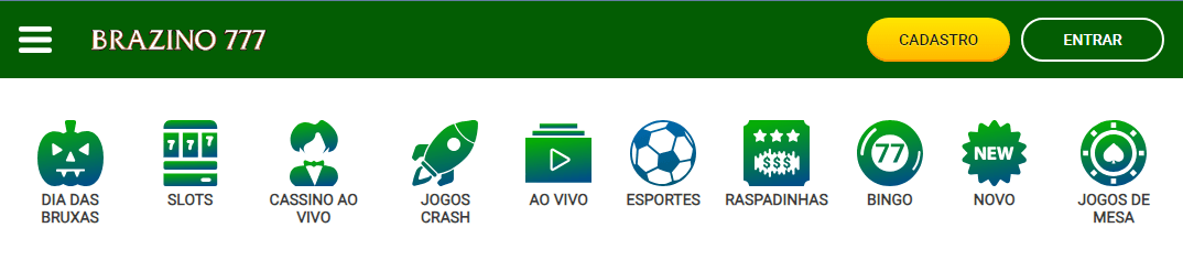 cadastrar na Brazino777