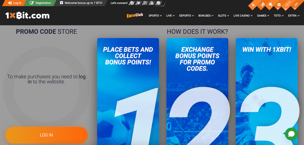 How in 1xBit one can activate a promocode