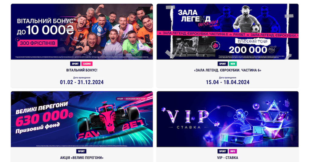 Программа лояльности конторы Фавбет