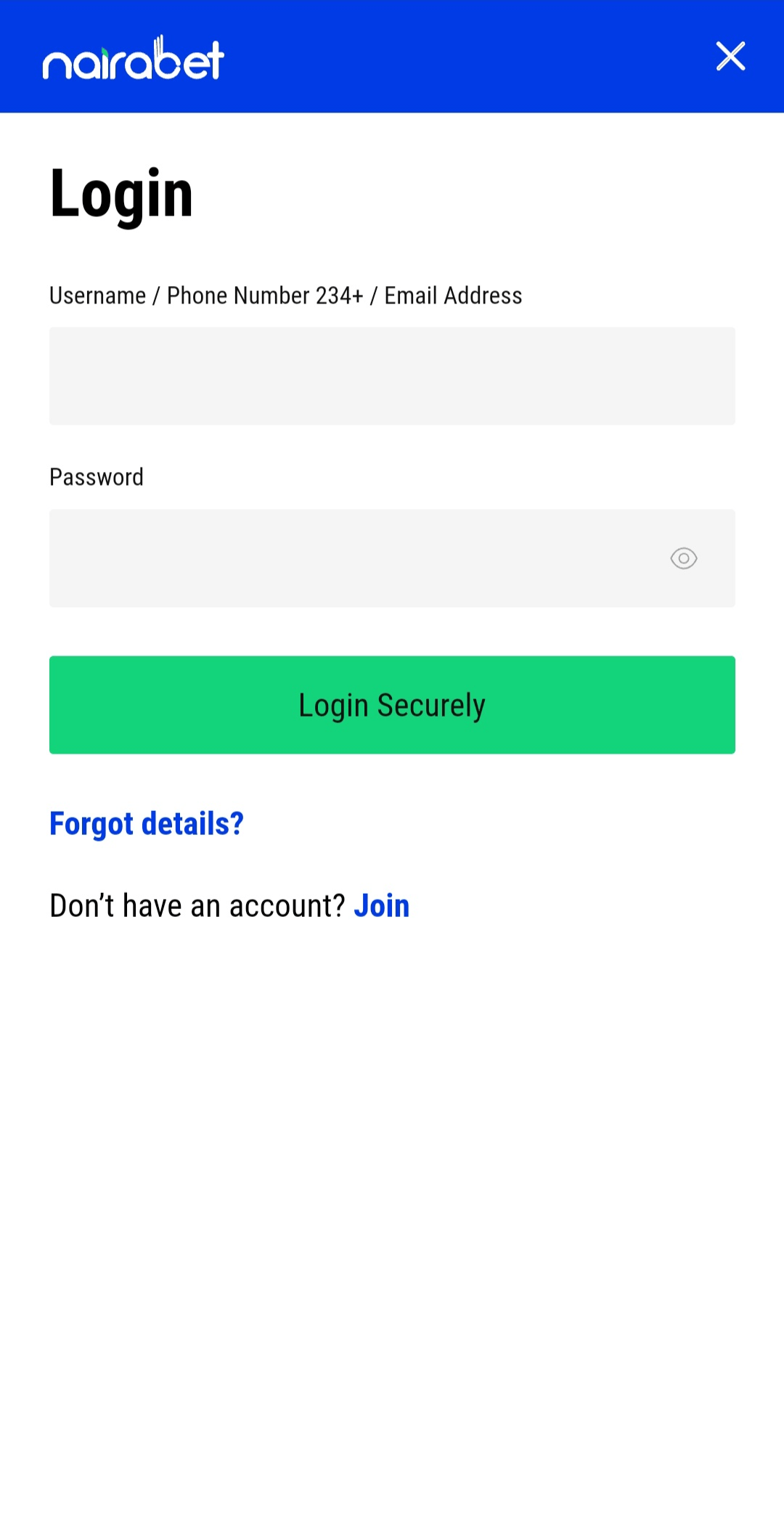 How to Login to the Nairabet Mobile App?