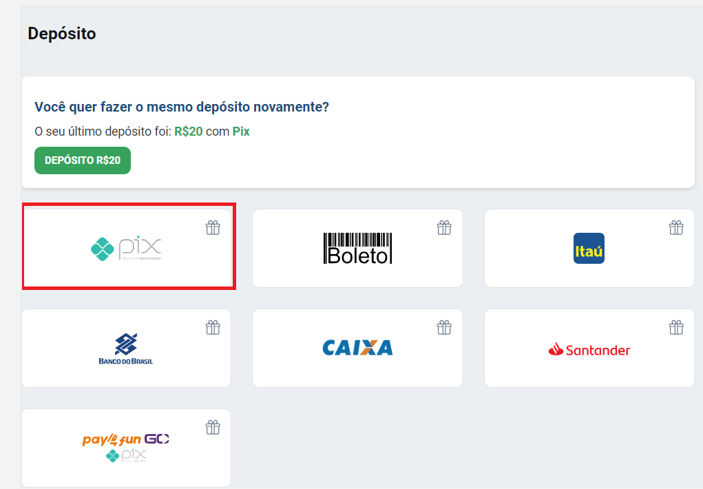 depositar na Betano 2