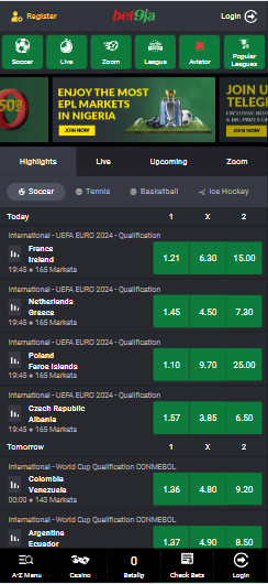 Bet9ja Mobile App for Android