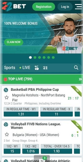 22bet margin and the payout percentage