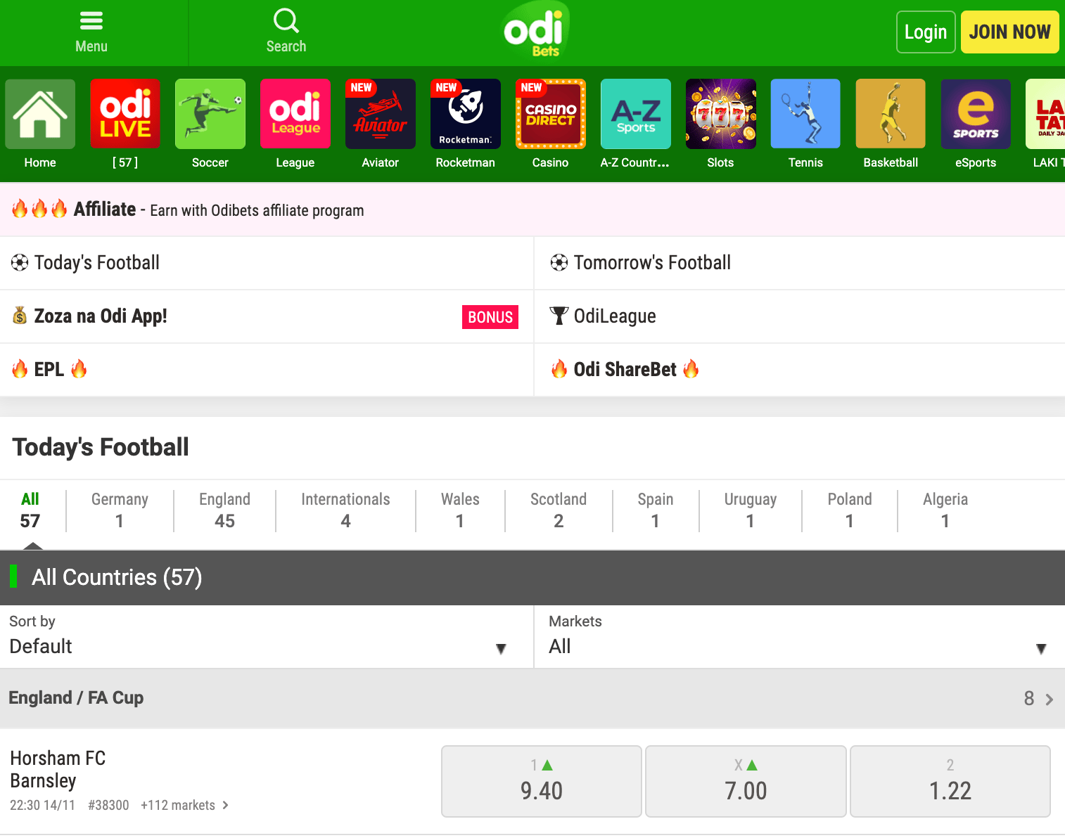 Odibets review ▷ Review of Odi bets simulated reality league scores ▷  Odibet com betting company ▷ 777score.com