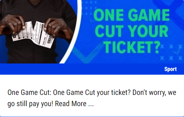 One Game Cut Your Ticket