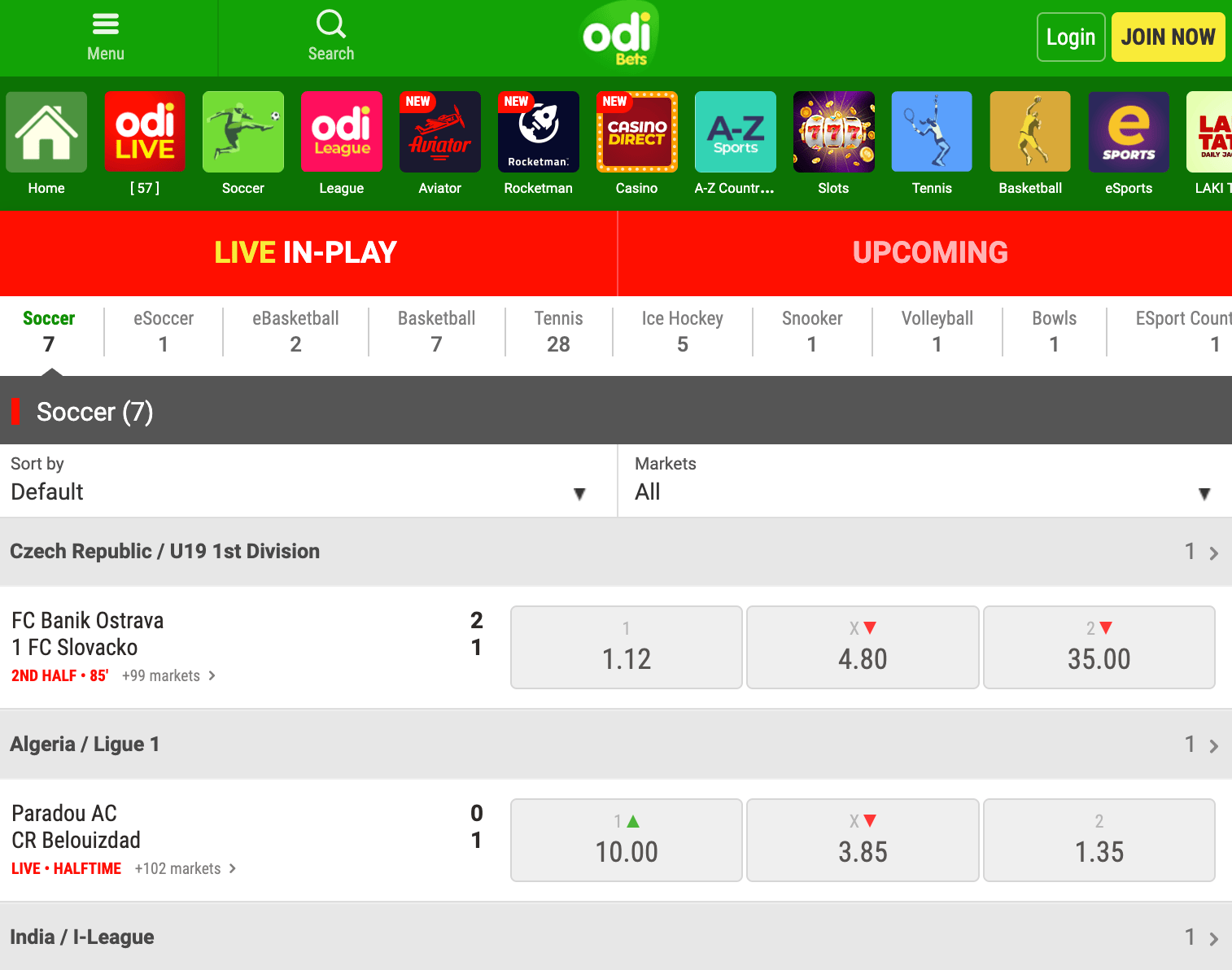 Odibets review ▷ Review of Odi bets simulated reality league scores ▷  Odibet com betting company ▷ 777score.com