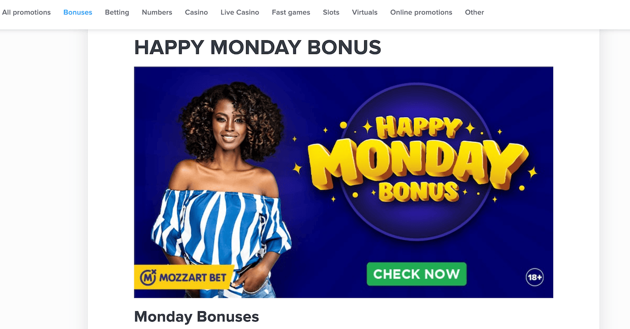 Monday Bonus
