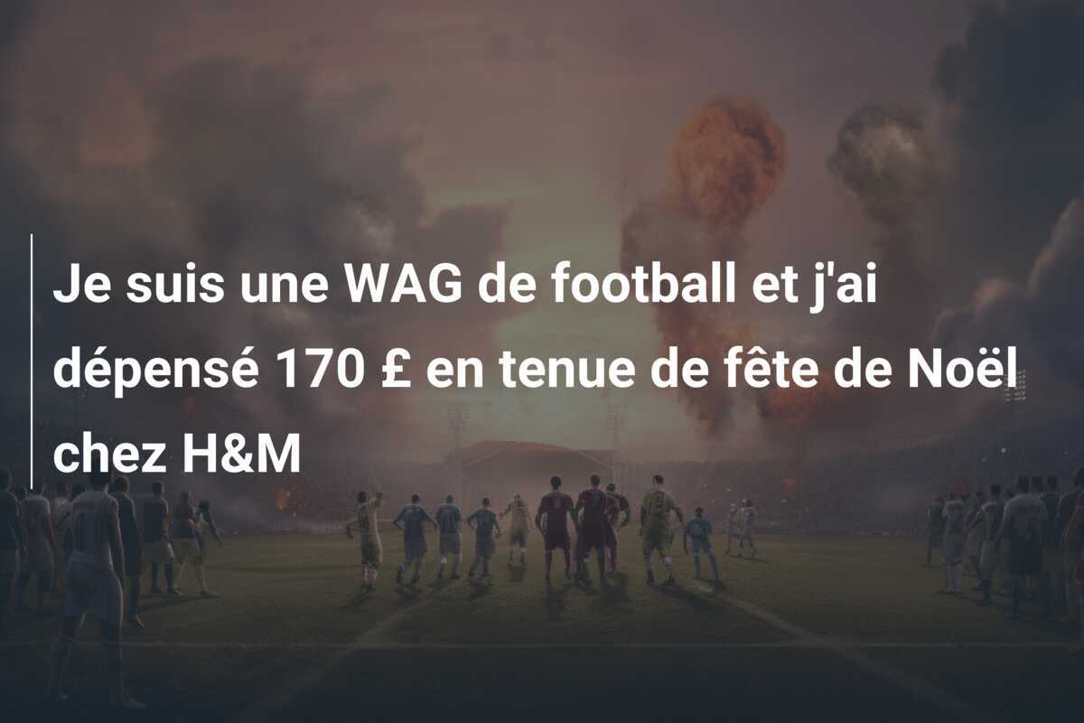 Je suis une WAG de football et j'ai dépensé 170 £ en tenue de fête de Noël chez H&M