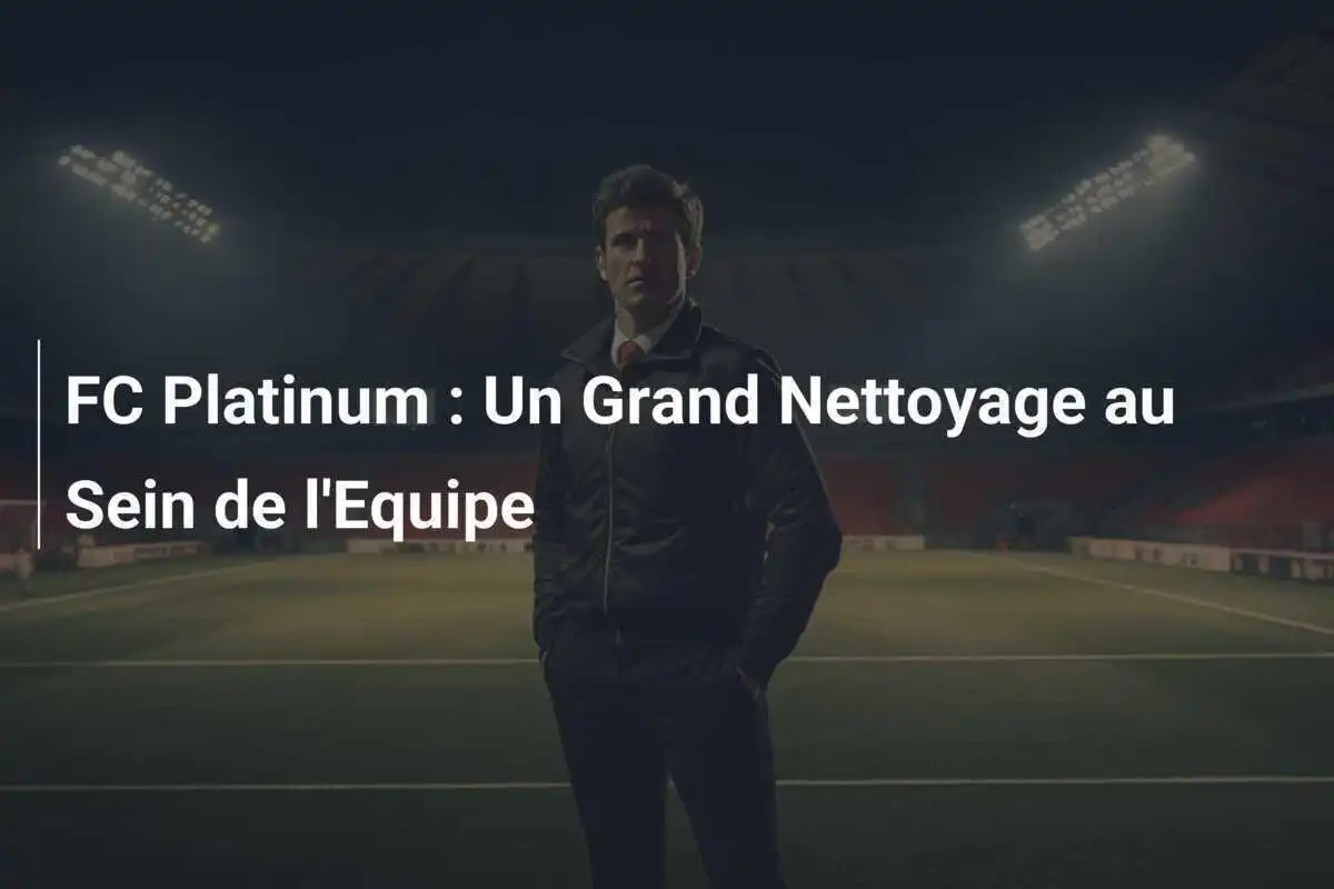 FC Platinum : Un Grand Nettoyage au Sein de l'Equipe