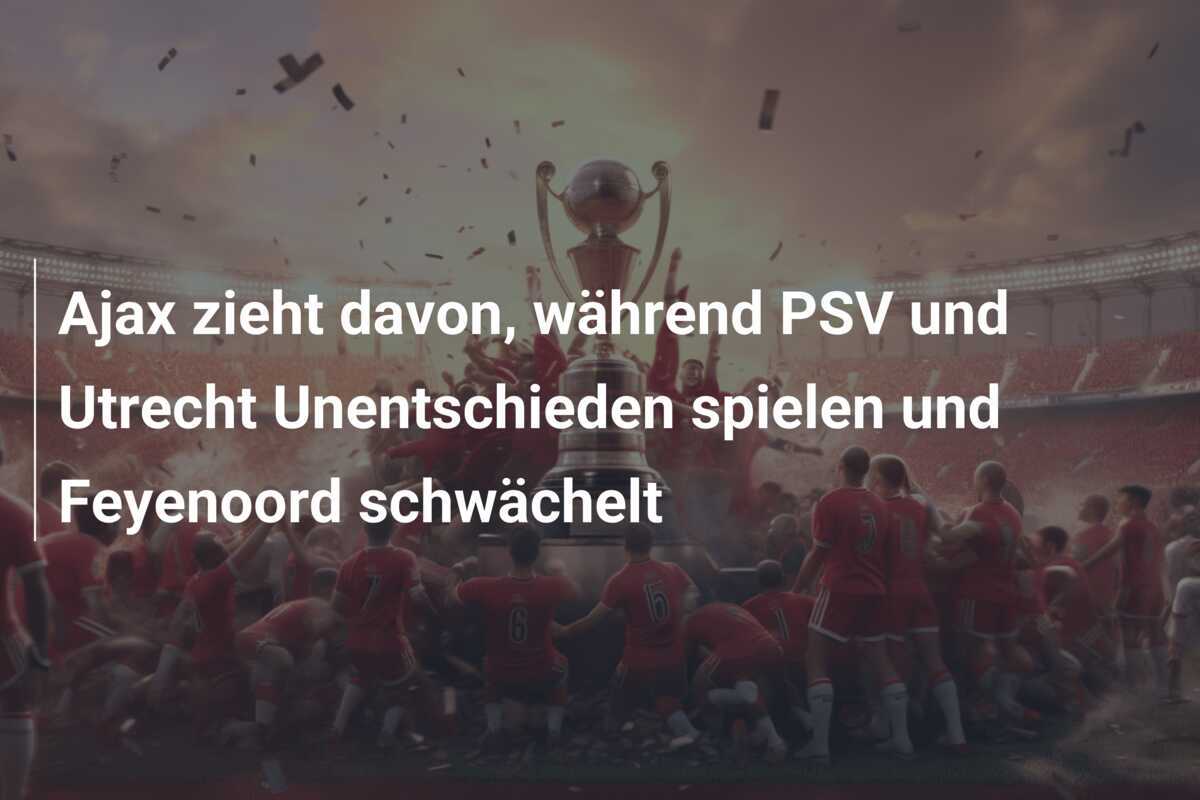 Ajax zieht davon, während PSV und Utrecht Unentschieden spielen und Feyenoord schwächelt
