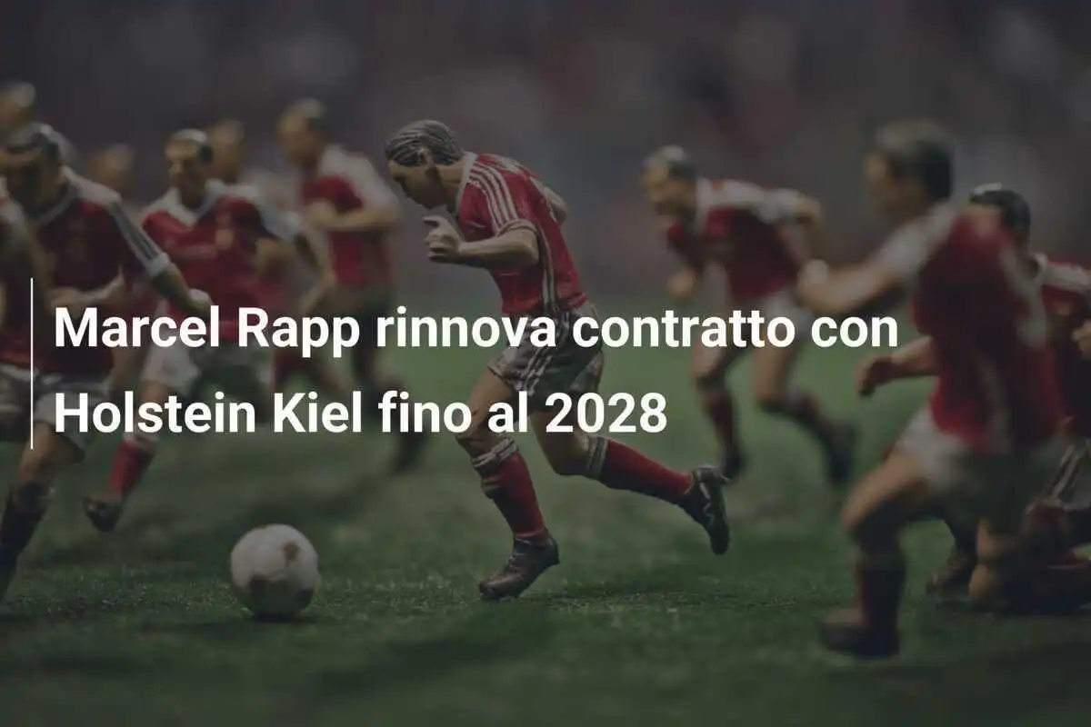 Marcel Rapp rinnova contratto con Holstein Kiel fino al 2028