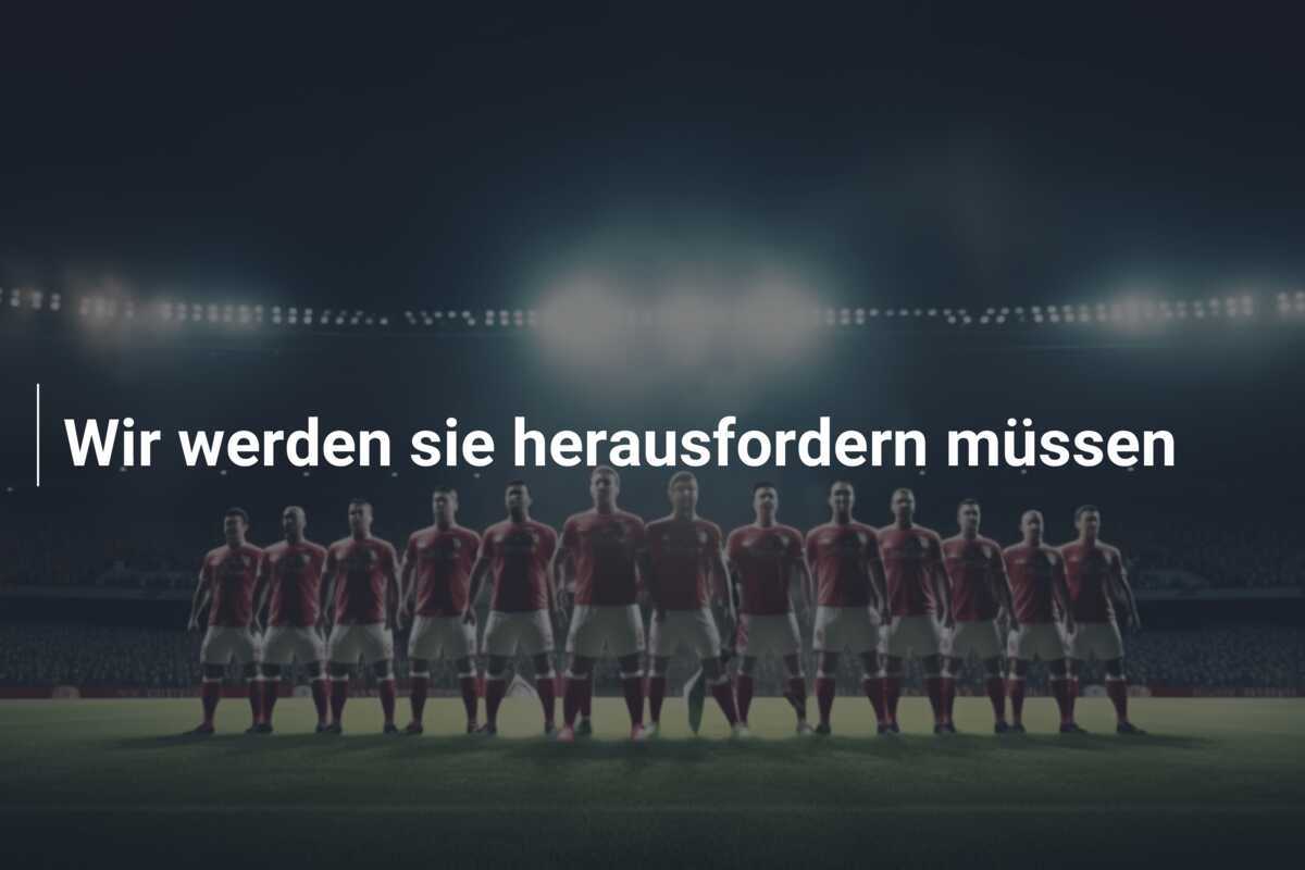 Wir werden sie herausfordern müssen