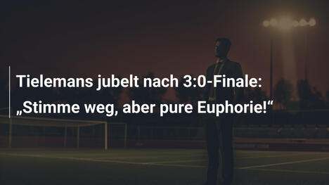 Tielemans jubelt nach 3:0-Finale: "Stimme weg, aber pure Euphorie!"
