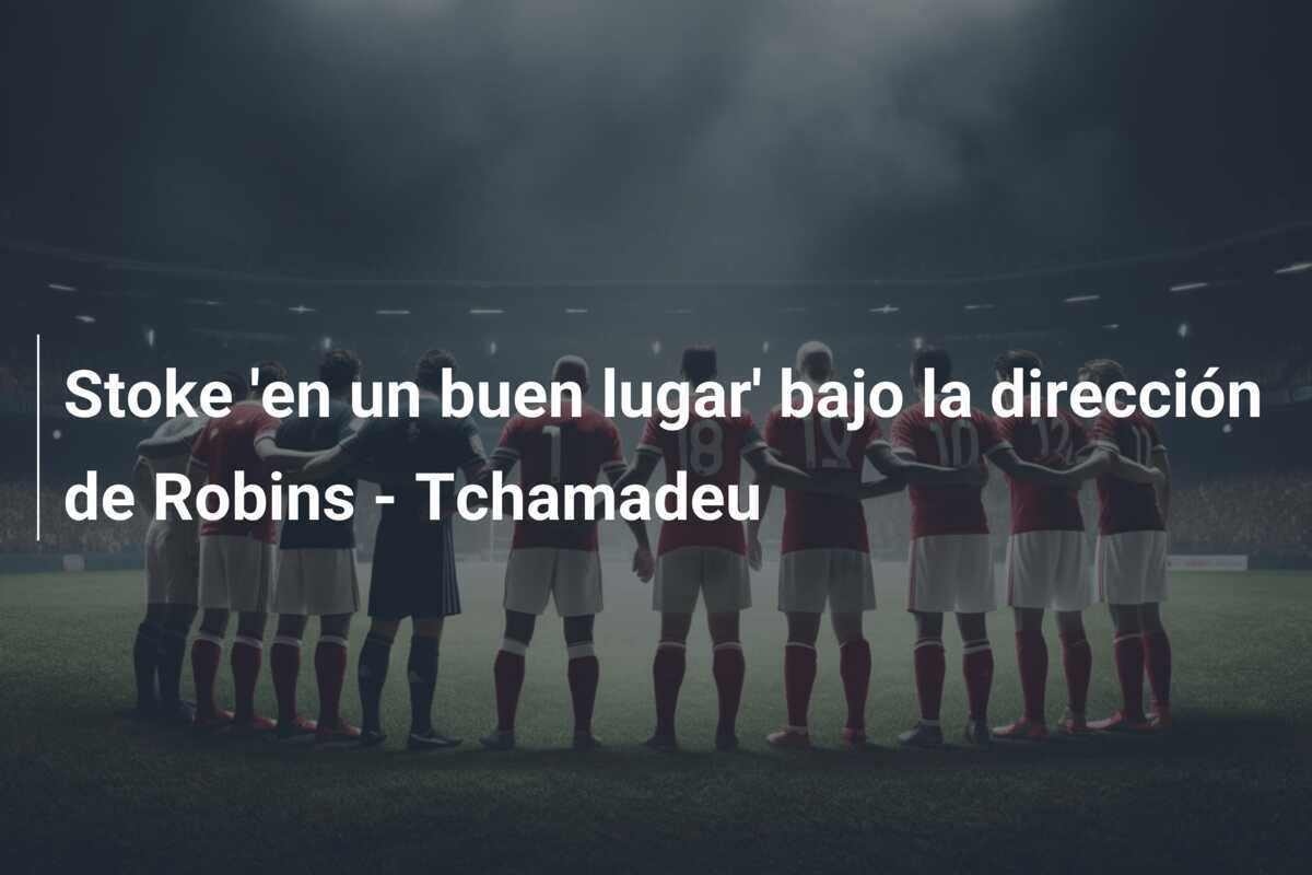 Stoke 'en un buen lugar' bajo la dirección de Robins - Tchamadeu
