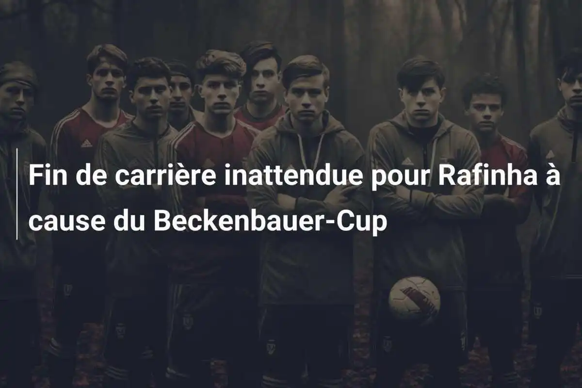 Fin de carrière inattendue pour Rafinha à cause du Beckenbauer-Cup