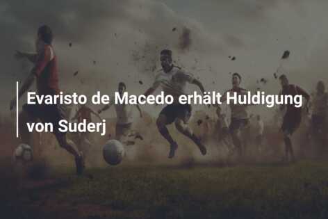 Evaristo de Macedo erhält Huldigung von Suderj