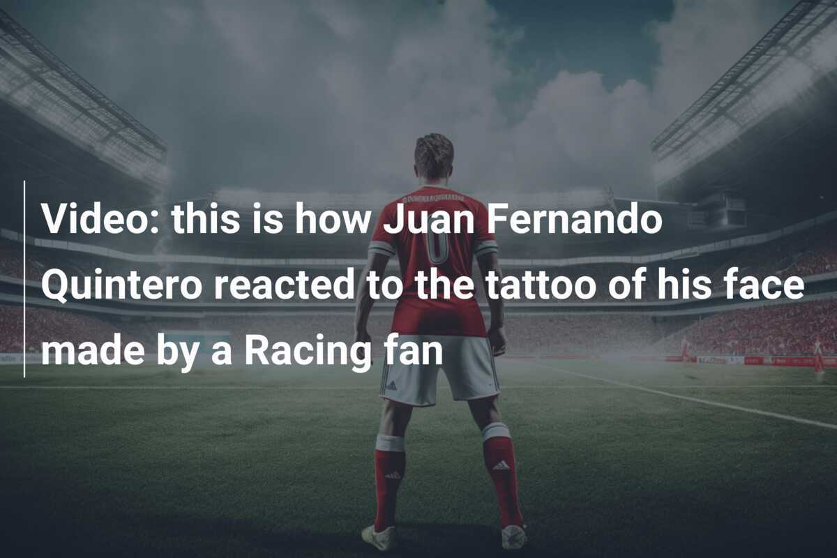 Video: How Juan Fernando Quintero reacts to his face tattoo by a Racing fan – footboom1.com
