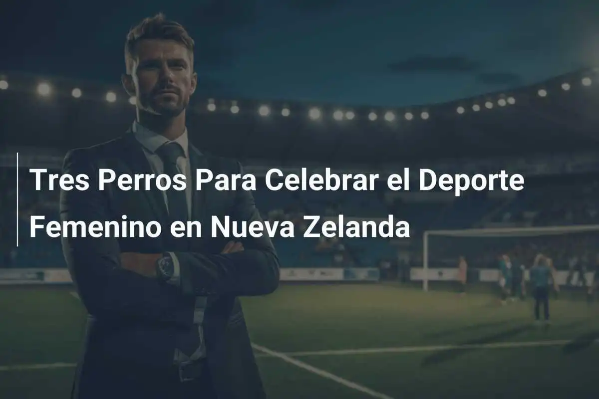 Tres Perros Para Celebrar el Deporte Femenino en Nueva Zelanda