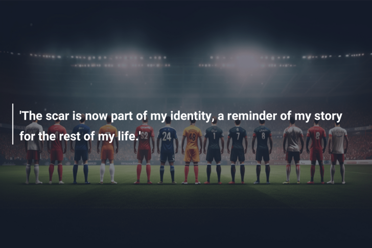 ‘The scar is now part of my identity, a reminder of my story for the rest of my life.’