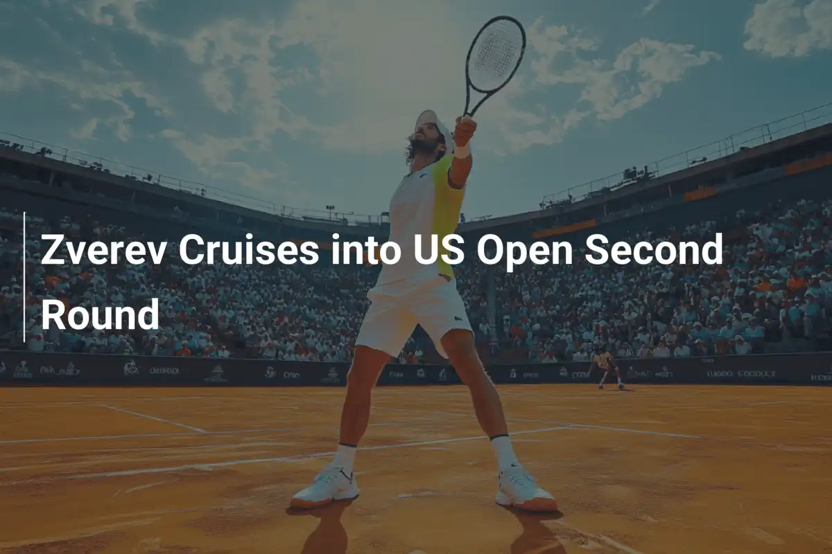 Zverev triumphiert in der zweiten Runde der US Open