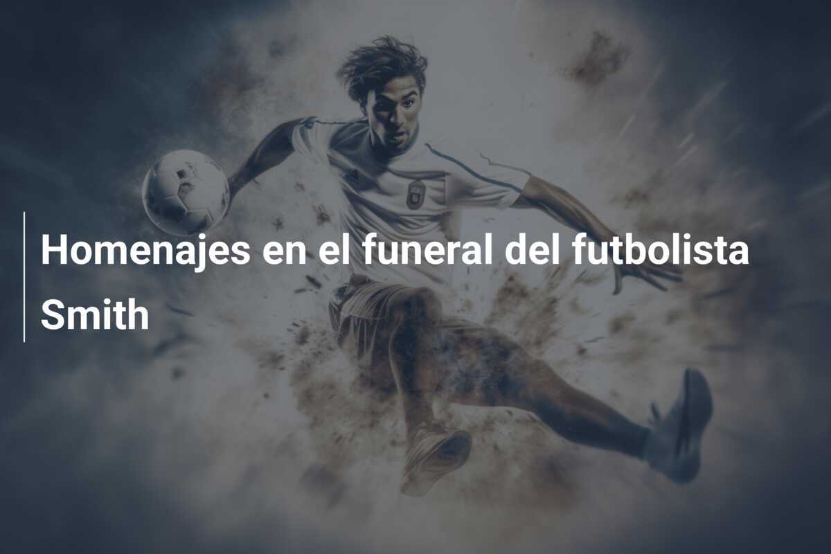 Homenajes en el funeral del futbolista Smith