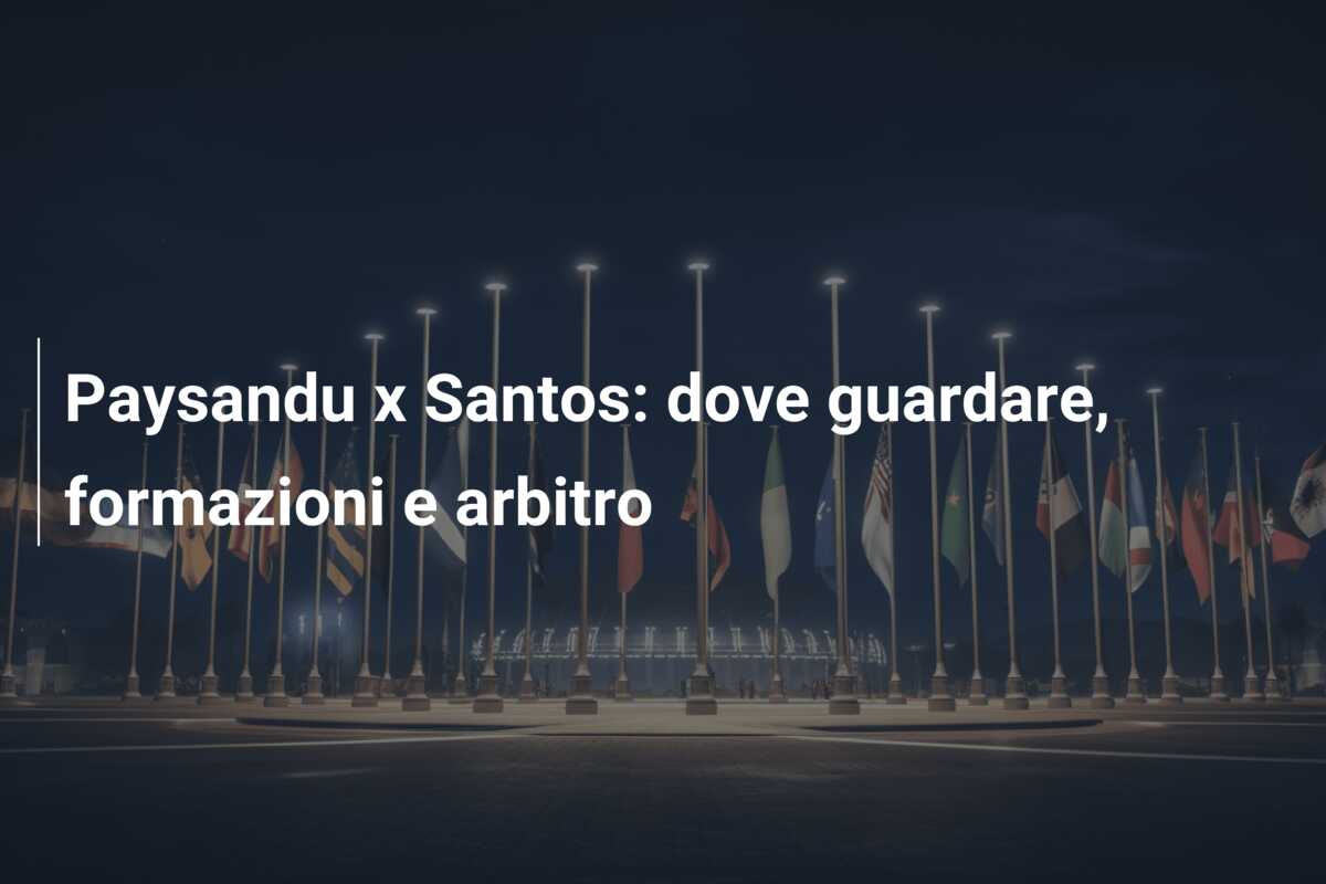 Paysandu x Santos: dove guardare, formazioni e arbitro