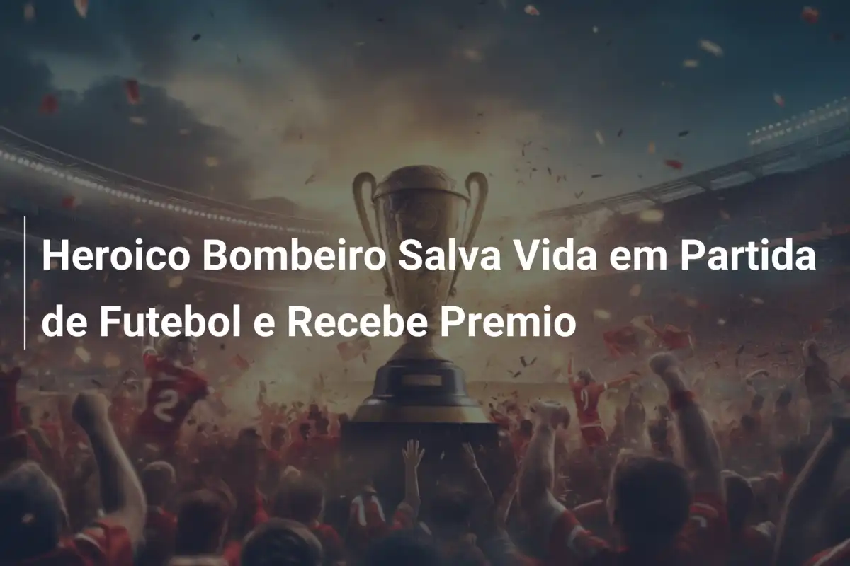 Heroico Bombeiro Salva Vida em Partida de Futebol e Recebe Premio