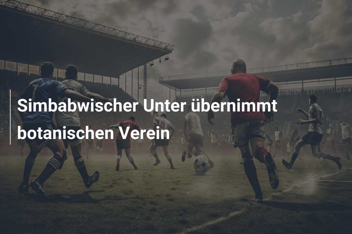 Simbabwischer Unter übernimmt botanischen Verein