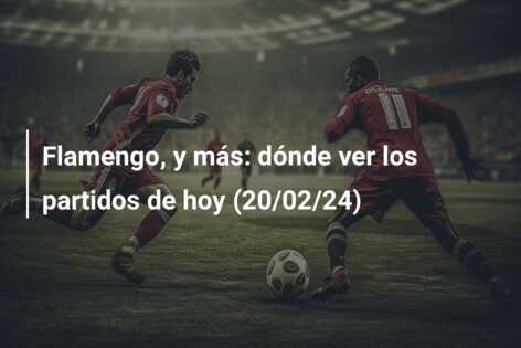 Flamengo, y más: dónde ver los partidos de hoy (20/02/24)