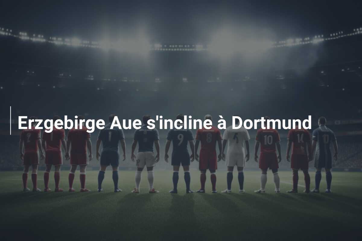 Erzgebirge Aue s'incline à Dortmund