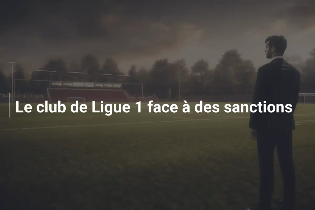 Le club de Ligue 1 face à des sanctions