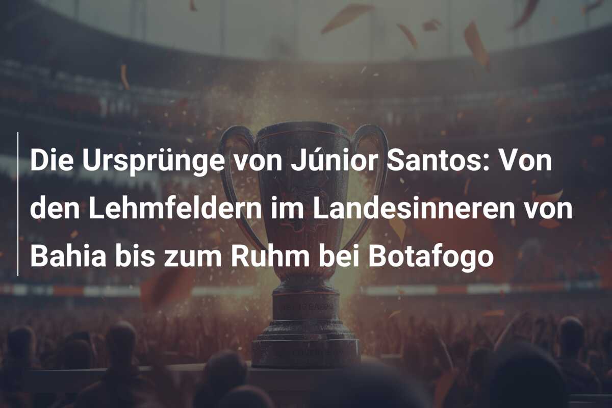 Die Ursprünge von Júnior Santos: Von den Lehmfeldern im Landesinneren von Bahia bis zum Ruhm bei Botafogo