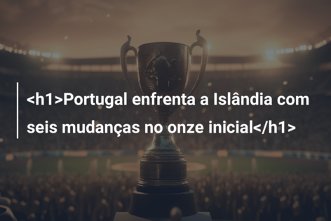O onze de Portugal para o jogo contra a Islândia