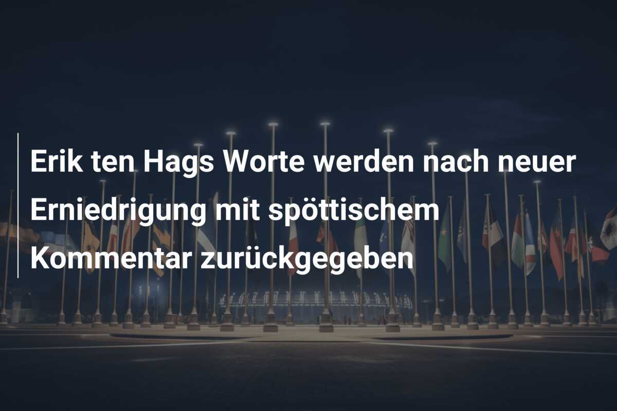 Erik ten Hags Worte werden nach neuer Erniedrigung mit spöttischem Kommentar zurückgegeben