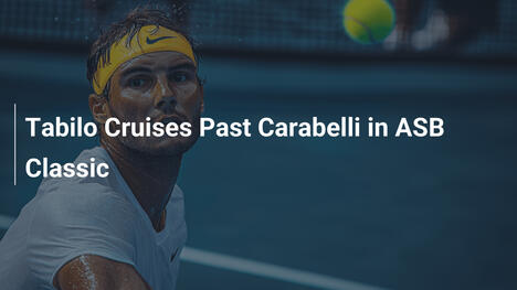 Tabilo écrase Carabelli au ASB Classic