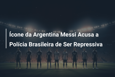 Ícone da Argentina Messi Acusa a Polícia Brasileira de Ser Repressiva