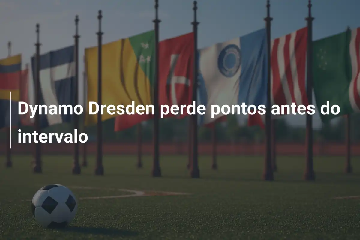 Dynamo Dresden perde pontos antes do intervalo